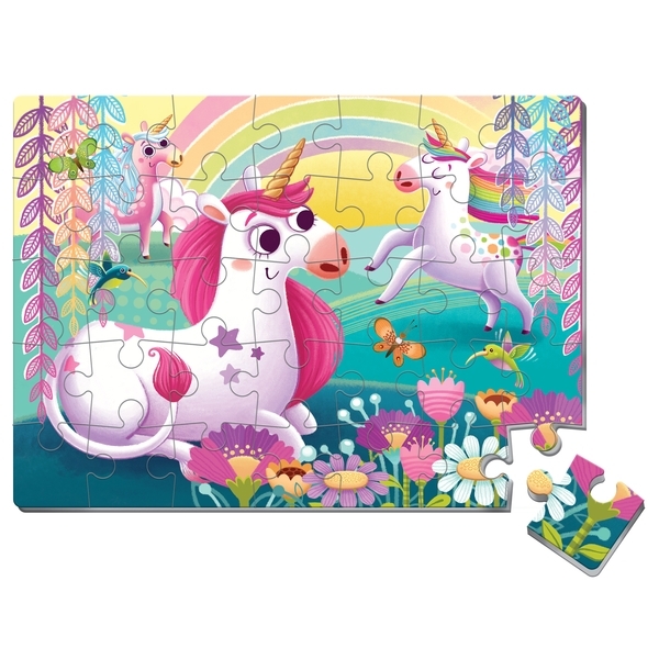 М'які пазли Vladi Toys Єдинороги, укр. мова, 35 елементів (VT1102-34) - Pampik - 2