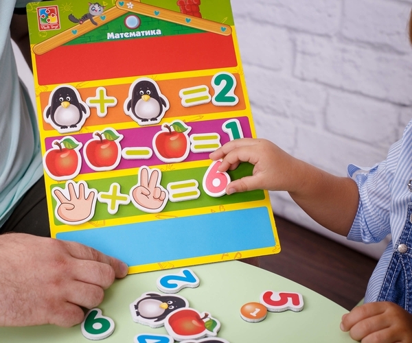 Розвиваючий набір Vladi Toys Математика з магнітною дошкою (VT5412-02) - Pampik - 5