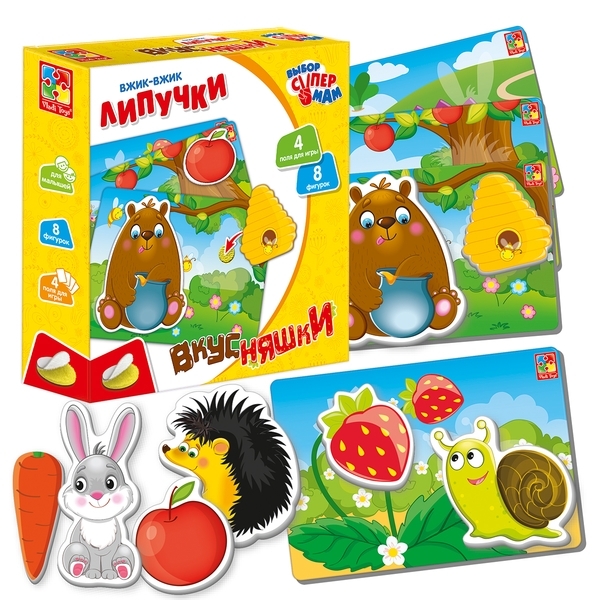 Развивающая игра Vladi Toys Вжик-вжик. Липучки. Вкусняшки (VT1302-22) - Pampik - 2