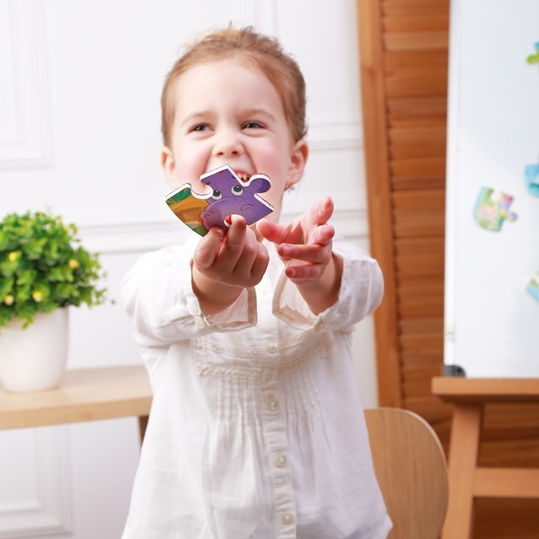 Пазли на магніті Vladi Toys Мої перші ігри Бегемотики, 12 елементів (VT3205-76) - Pampik - 6