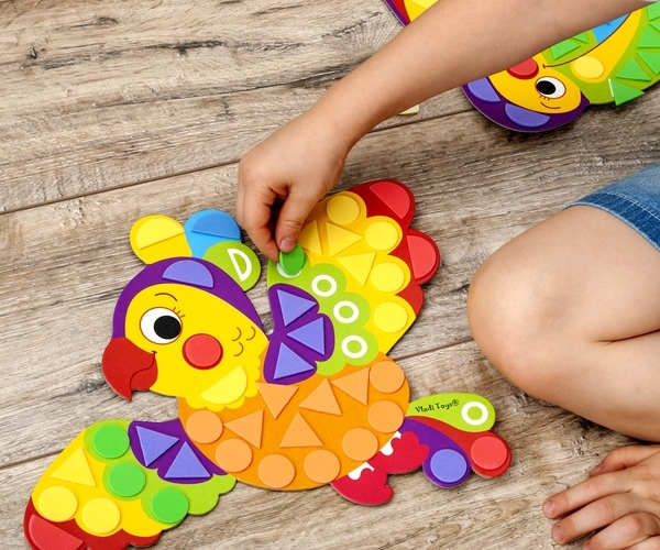 Набор для творчества Vladi Toys Мягкая фигурная мозаика. Пеликан, укр (VT4511-02) - Pampik - 4