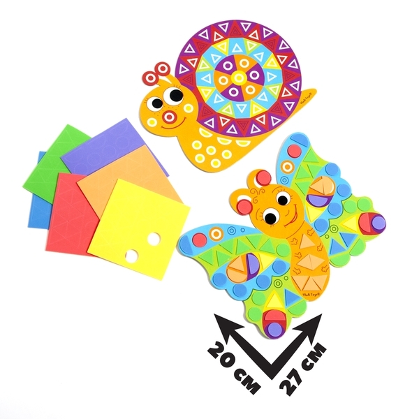 Набор для творчества Vladi Toys Мягкая фигурная мозаика. Улитка, укр (VT4511-01) - Pampik - 4