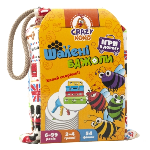 Гра в мішечку Vladi Toys Шалені бджоли, укр. мова (VT8077-15) - Pampik