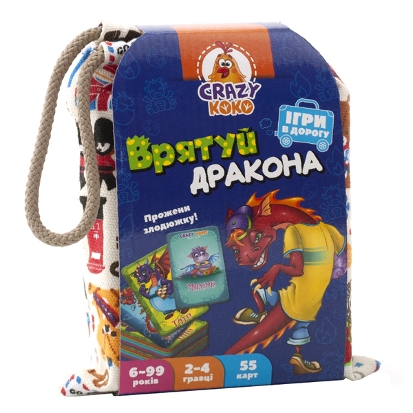 Гра в мішечку Vladi Toys Ігри в догору. Врятуй дракона, укр. (VT8077-11) - Pampik