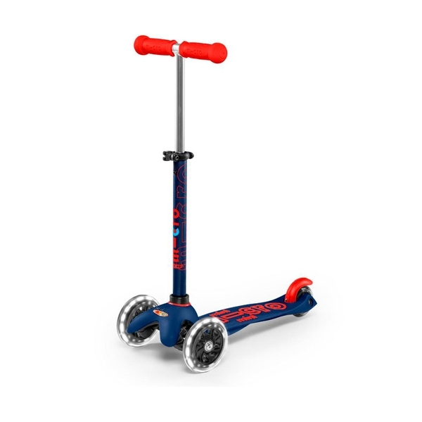 Самокат Micro Mini Deluxe LED, темно-синій (MMD118) - Pampik