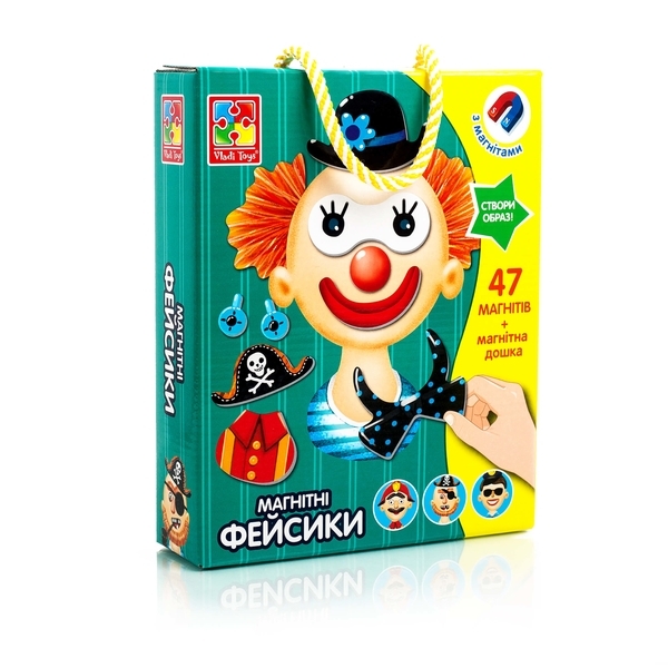 Магнитная игра Vladi Toys Фейсики (VT3702-15) - Pampik