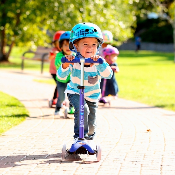 Самокат Micro Mini Deluxe, синий (MMD006) - Pampik - 11