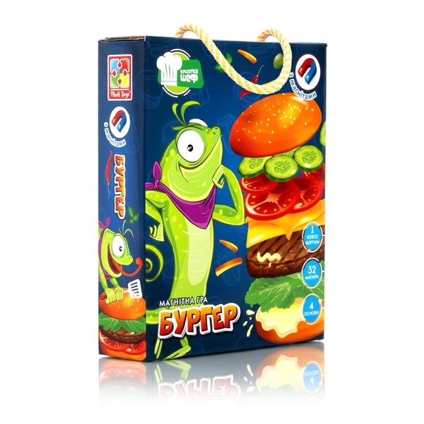 Магнитная игра Vladi Toys Бургер (VT2310-06) - Pampik