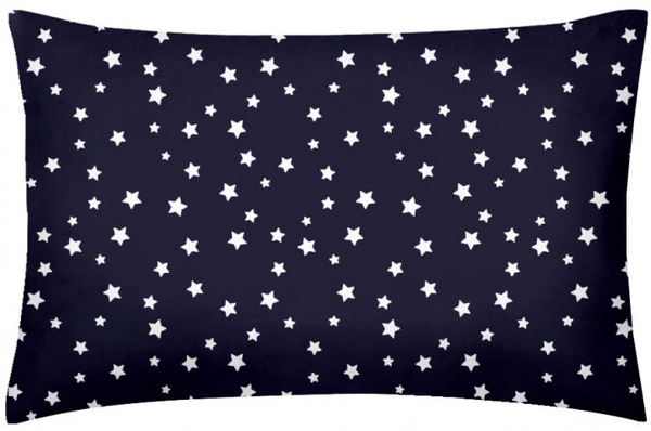 Наволочка Cosas StarsfallBlue, ранфорс, 40х60 см, темно-синий - Pampik