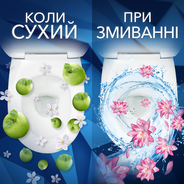 Туалетний блок для унітаза Bref Зміна аромату Персик-Яблуко, 50 г - Pampik - 2