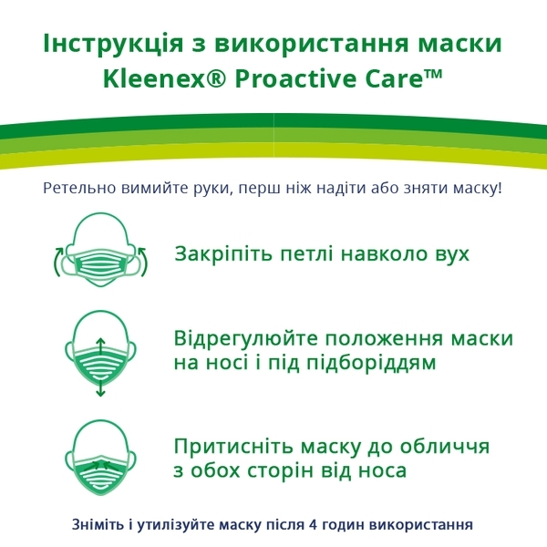 Подарунок. Гігієнічна маска Kleenex, для дорослих, 5 шт. - Pampik - 8