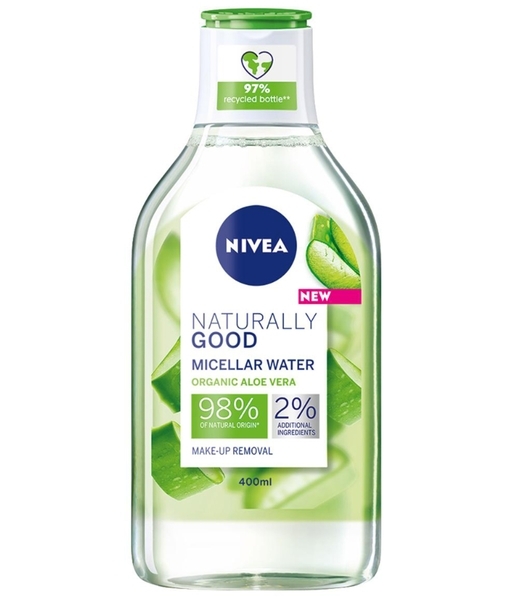 Міцелярна вода Nivea Naturally Good З алое вера, 400 мл - Pampik