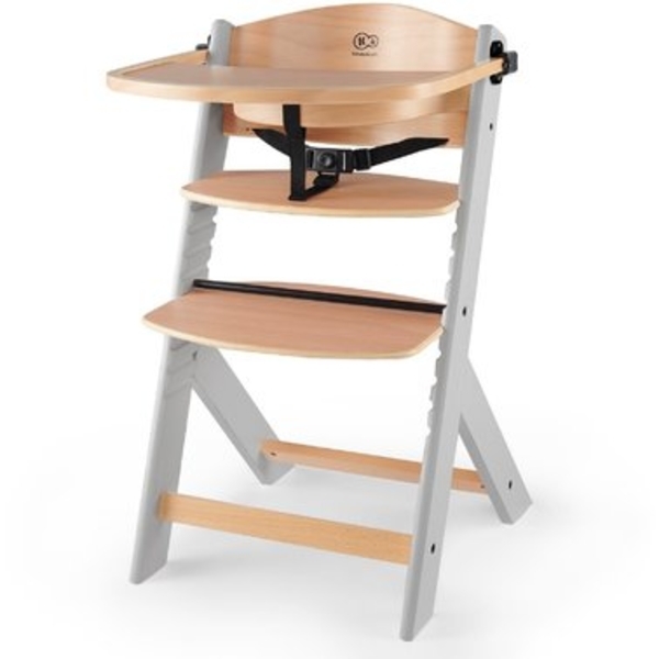 Стільчик для годування Kinderkraft Enock Gray Wood (KKKENOCGRY0000) - Pampik