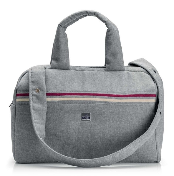 Універсальна коляска 2 в 1 Cam Techno Milano, рама срібло, сірий зі смужкою (805T/V94/978/553K) - Pampik - 7