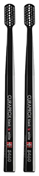 Набір зубних щіток Curaprox, ультра м'яка, d 0,10 мм, чорні, 2 шт. - Pampik
