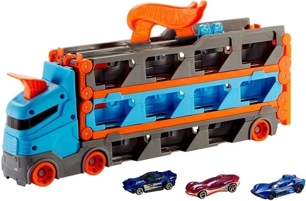 Грузовик-транспортер Hot Wheels Супергонки (GVG37) - Pampik