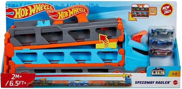 Грузовик-транспортер Hot Wheels Супергонки (GVG37) - Pampik - 8