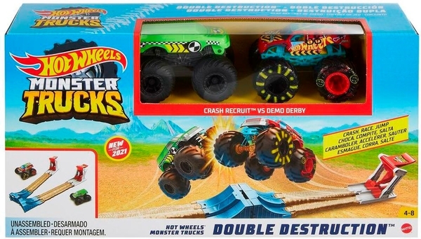 Игровой набор Hot Wheels Monster Trucks Двойной старт (GYC80) - Pampik - 7