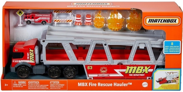 Пожежна вантажівка-транспортер Matchbox Дорожня пригода (GWM23) - Pampik - 7