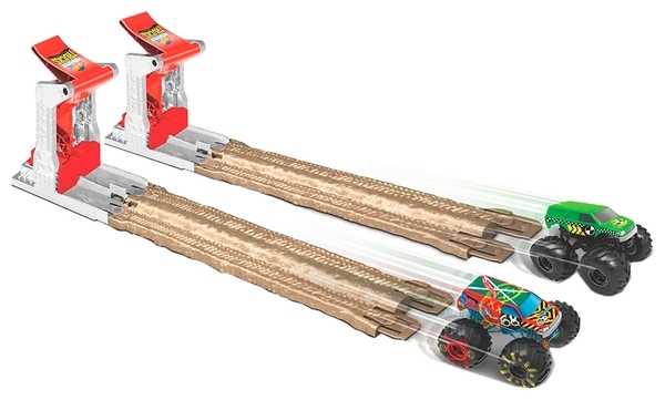 Игровой набор Hot Wheels Monster Trucks Двойной старт (GYC80) - Pampik - 4