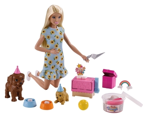Ігровий набір Barbie Вечірка для цуценят (GXV75) - Pampik