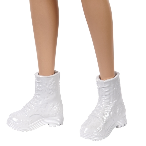 Лялька Barbie "Модниця" в платті в горошок з відкритими плечима (GRB52) - Pampik - 6