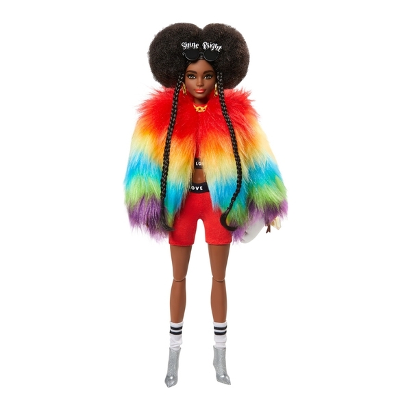 Лялька Barbie "Екстра" в райдужній накидці (GVR04) - Pampik - 2