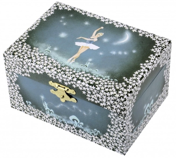 Музыкальная светящаяся шкатулка Trousselie Балерина, зеленый (S50070) - Pampik