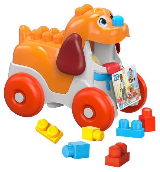 Щенок-каталка Mega Bloks Веселый конструктор (GNW63) - Pampik