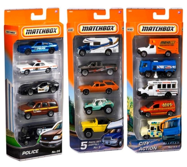 Подарунковий набір автомобілів Matchbox, 5 шт., в асортименті (C1817) - Pampik