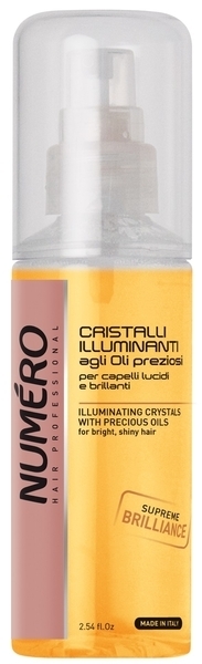 Жидкие кристаллы для придания блеска Brelil Professional Numero Illuminating Crystals With Precious Oils c ценными маслами, 75 мл - Pampik