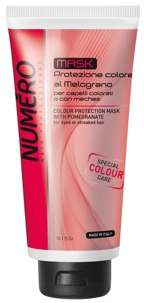 Маска для захисту кольору волосся з екстрактом граната Numero Professional Special Colour Care Mask, 300 мл - Pampik