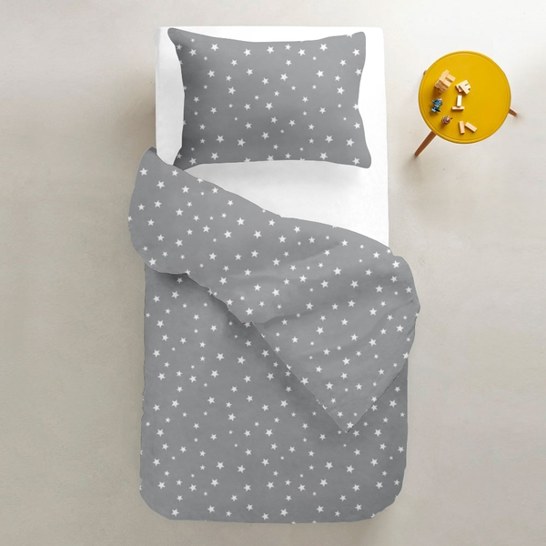 Підодіяльник Cosas Зірки, ранфорс, 140х110 см, сірий - Pampik - 3