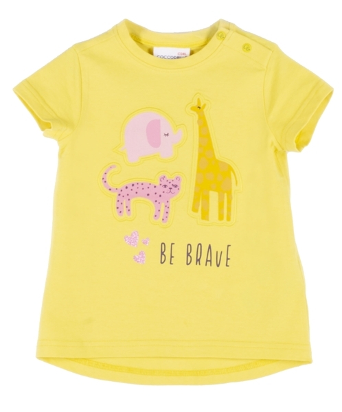 Футболка Coccodrillo Be Brave, бавовна, р.80, жовтий (WC1143203BEB-004-080) - Pampik - 2
