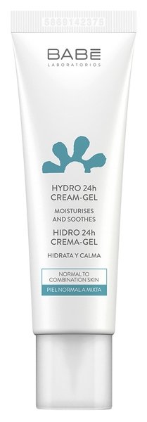 Крем-гель Babe Laboratorios, 24 години зволоження, для будь-якого типу шкіри, 50 мл - Pampik