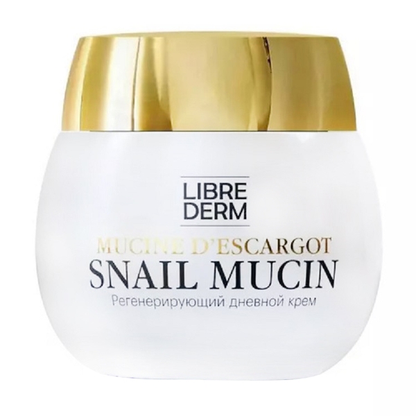 Регенеруючий денний крем для обличчя Librederm з муцином равлика, 50 мл - Pampik