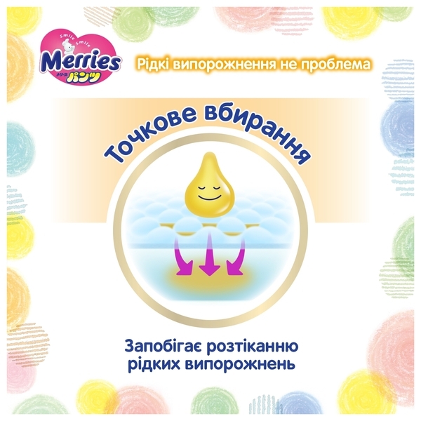 Подгузники-трусики Merries L (9-14 кг), 56 шт. - Pampik - 9