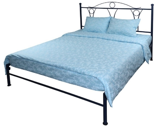 Комплект постільної білизни Руно Блакитний вензель, бязь, 215х143 см, блакитний (1.114Б_Блакитний вензель) - Pampik - 2