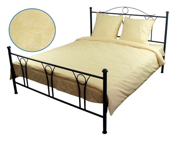 Комплект постільної білизни Руно Молочний 1, бязь, 240х220 см, молочний (845.114Б_Молочний_1) - Pampik