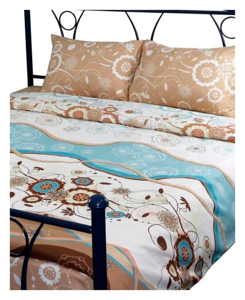 Комплект постільної білизни Руно Марта 1, бязь, 240х220 см, різнобарв'я (845.116_Марта_1) - Pampik