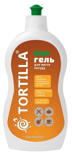 ЕКО Гель для миття посуду Tortilla, 500 мл - Pampik