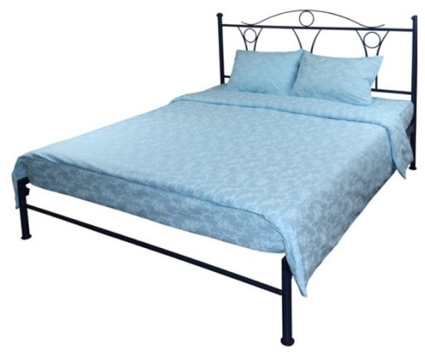 Комплект постільної білизни Руно, бязь, блакитний (655.114Б_Блакитний вензель) - Pampik