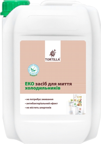 ЕКО Засіб для миття холодильників з антибактеріальною дією Tortilla, 4,7 л - Pampik