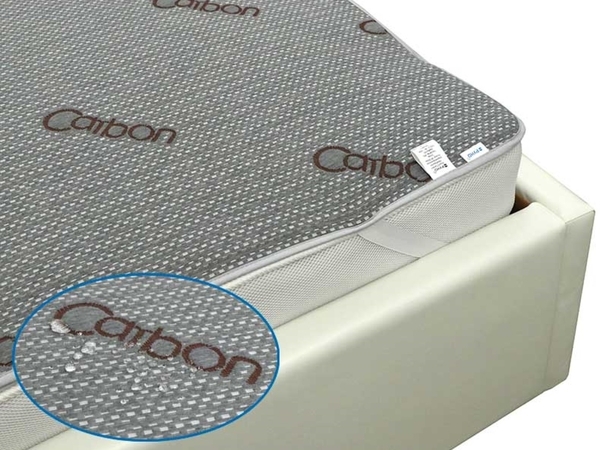 Непромокальний наматрацник Руно, 200х120, сірий (699Carbon) - Pampik