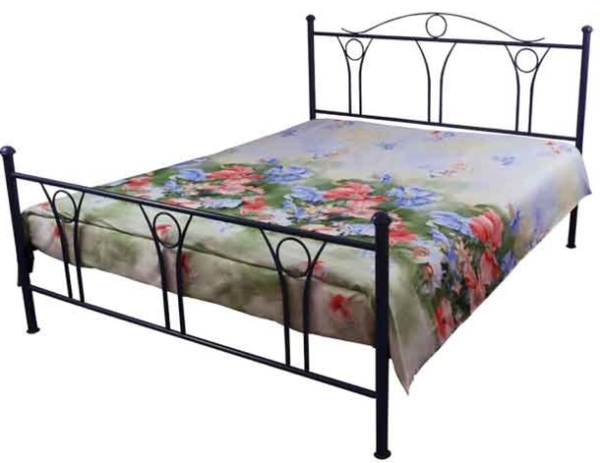 Простирадло Руно Summer flowers, сатин, 215х143 см, блакитний (71.137_summer flowers) - Pampik