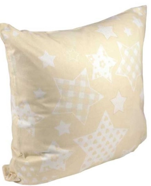 Наволочка Руно Зірки, бязь, 70х70, бежевий (38.114Б_Beige star) - Pampik