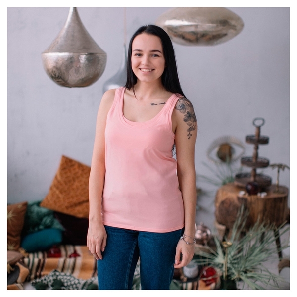 Майка для вагітних і годуючих мам Love & Carry, XS, персиковий (LCM2604) - Pampik