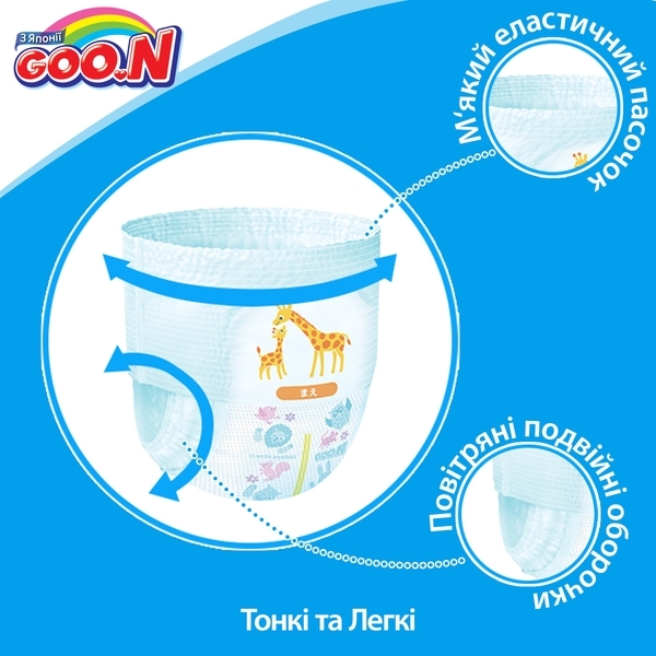 Підгузки-трусики Goo.N S (4-9 кг), 62 шт., collection 2018 (853625) - Pampik - 3