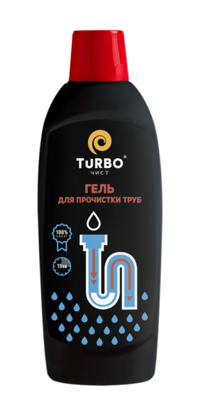 Гель для прочистки канализационных труб TURBOчист, 500 мл - Pampik