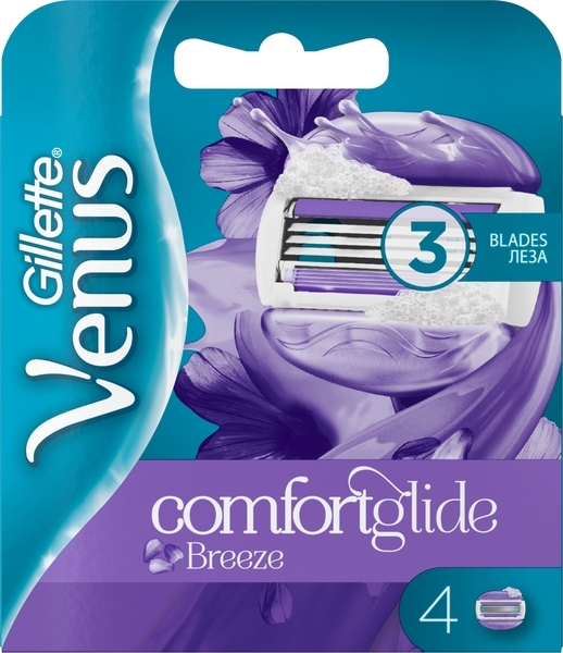 Сменные кассеты для бритья Venus ComfortGlide Breeze, 4 шт. - Pampik - 2